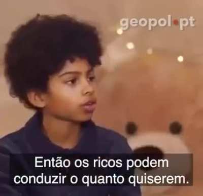 Até uma criança alemã já entendeu oque os governantes estão fazendo...