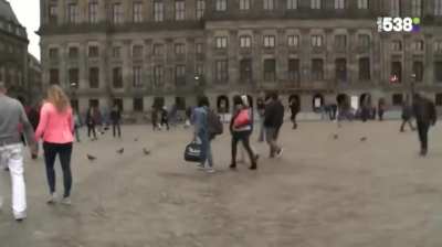 Streaking in public for TV