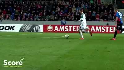 Goalie dies inside after striker trips and still scores