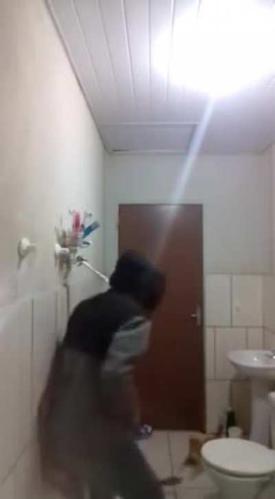 WCGW catching a mouse with a cat
