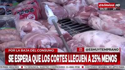 After Milei's deregularization measures, the price of meat dropped by 15%