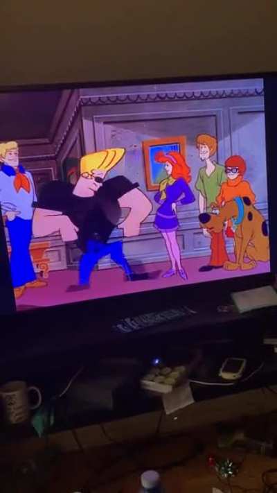 Omg lol I love scooby doo and Johnny bravo such a great clip. Let’s spilt up gang ;)