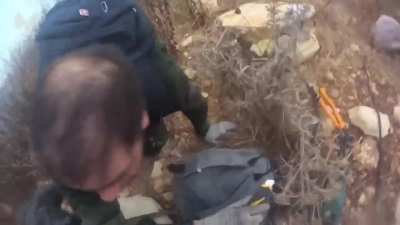 Body camera footage captures Hezbollah militants in their final moments after attempting to plant an explosive on the Israeli border