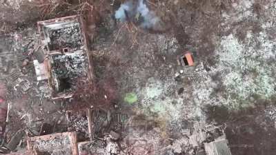 Russian ATV assault on Shcherbynivka attacked by Ukrainian drones. January 2025