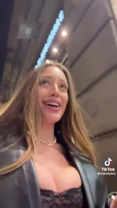 Squished boobs