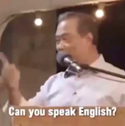 He speaks English