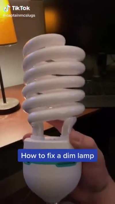 Time to change the light bulb