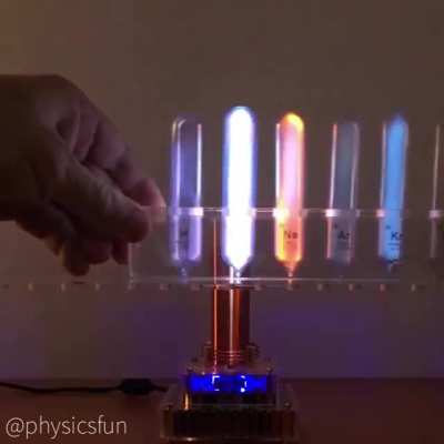 Gases near a Tesla coil