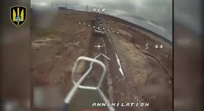 Destruction of a Russian T-80BVM tank near Avdiivka by Ukrainian SBU