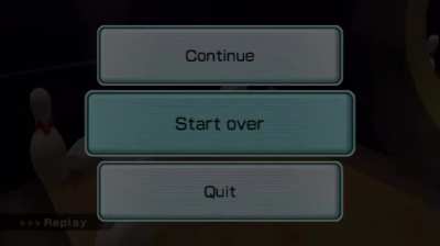 Trying to get a perfect game in wii sports bowling 