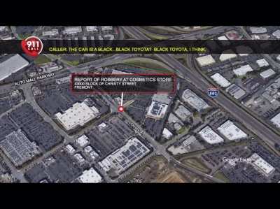 Fremont Police Officers Chase Sephora Robbery Suspects