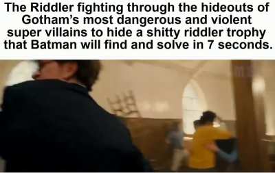 Riddle me piss, Batman