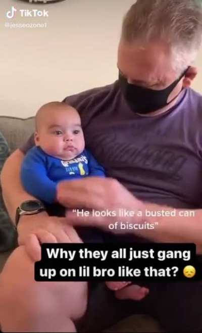Baby getting roasted
