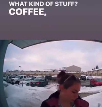 Woman delivers uberEATS to the wrong guy
