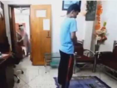 Avoid beating from a Muslim Mother