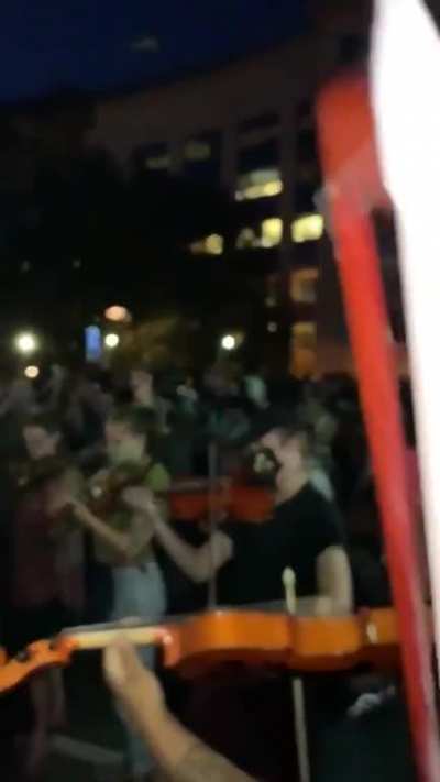 Amazing Grace at Elijah McClain’s violin vigil in Aurora, CO