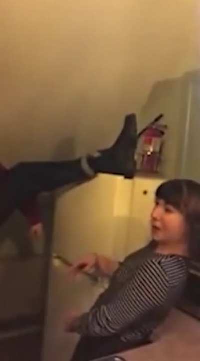 Opening a freezer