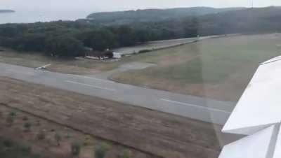 Close call on final