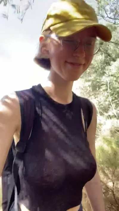 You think this top is too see-through for hiking? [f]