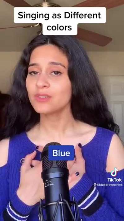 Singing as different colors