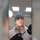 24-year-old Russian dentist removes his own wisdom tooth