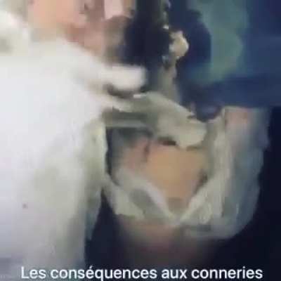 While he burned his ass off I laughed mine off. What a Phucking Idiot!!! He won't shit right for a month. 🤭