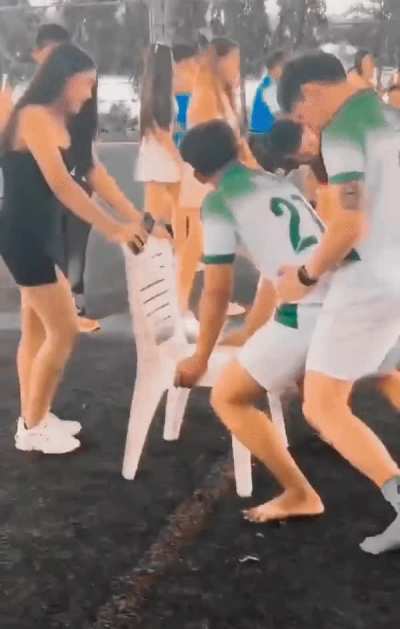 To smash a balloon