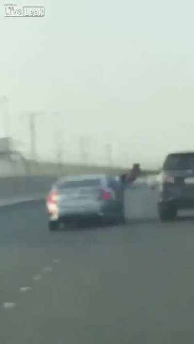 trying to hit a car