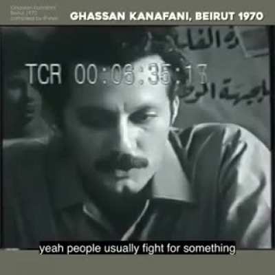 Ghassan Kanafani explained the Palestinian position on the Israeli Palestinian conflict as a human rights issue