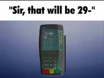okay sir, paying with card