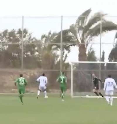 Playing soccer on a windy day