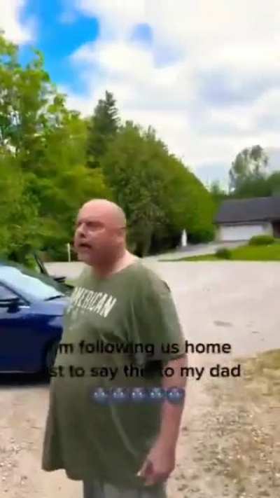 road rager follows guy home... but