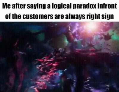 I didn't follow the rule