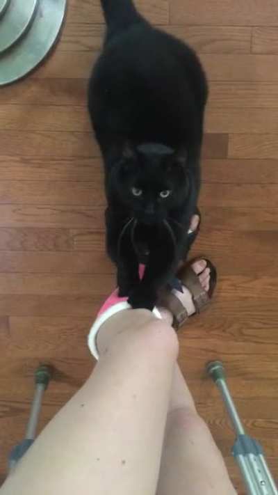 Your broken leg is… for me?!