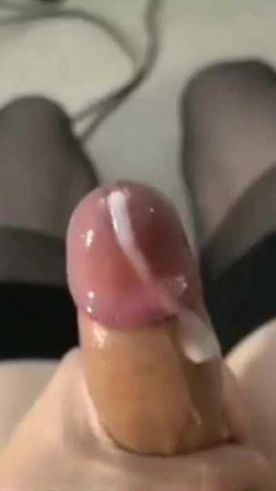 White hot Shemale cum