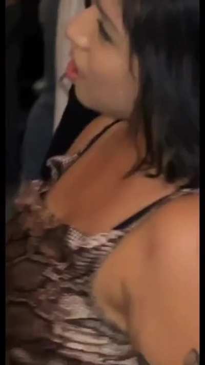 This guy quietly freaking out and having his own meltdown in the club because of the other guy that’s dancing with his date and hitting on her.