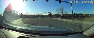 They fled the scene of an earlier crime the cop was on the way to check out