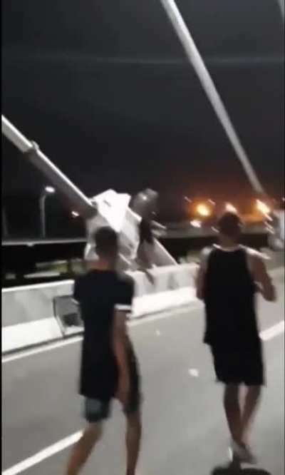 Why was he running up there
