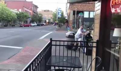 Scooter dude being a dick and gets hit