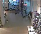 Watch as a tornado continuously gets closer to this shoe store