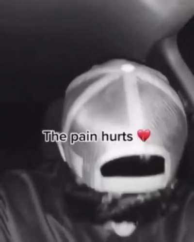 It's hurting him you guys 😢