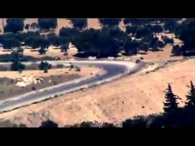Early-war FSA long range ambush on a Syrian Army foot patrol - 7/2/2012