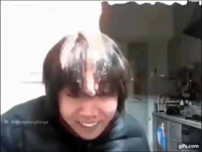Celebrating a happy birthday... by lighting your hair on fire!