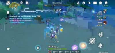 Keqing e-c 4680 score - Day 1 Never Ending Battle - Rondo of Ice and Thunder