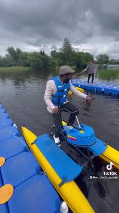 First time on a water bike