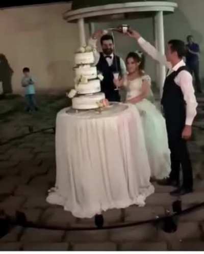 They will remember this wedding for a long time