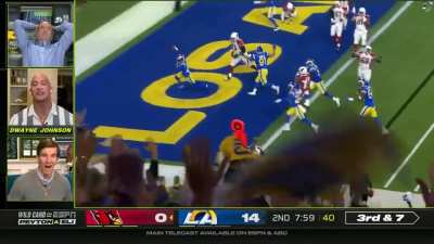 [Highlight] The Rock delivers a motivational speech for the Cardinals down 14-0