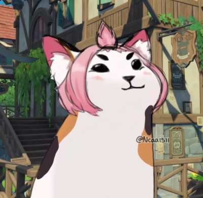 i made diona as that pop cat meme