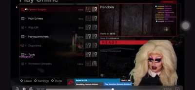 A child asks Trixie why gay people love horror games on her twitch stream