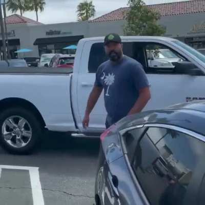 Dude Gets Confronted For Catcalling a Woman at a Stop Light